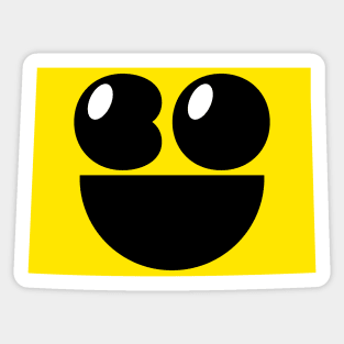 Colorado States of Happynes - Colorado Smiling Face Sticker